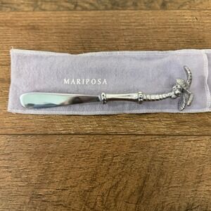 Mariposa Palm Tree Cheese Spreader Silver